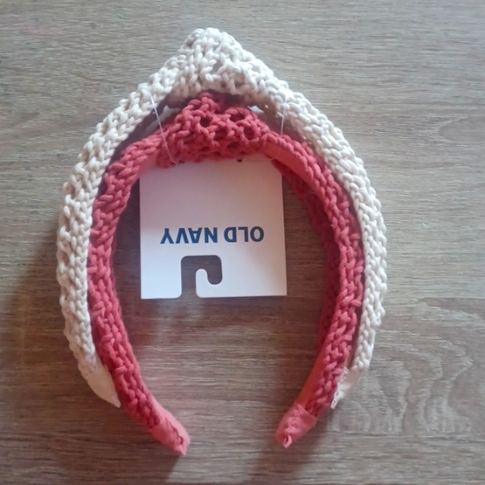 NEW 2 Pack Knotted Headbands, Stocking Stuffers, Holiday, Gift